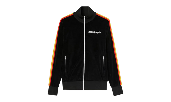 Rainbow Chenille Track Jacket "Black/White"