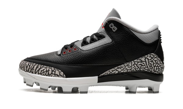 Air Jordan 3 Cleats "Black Cement"