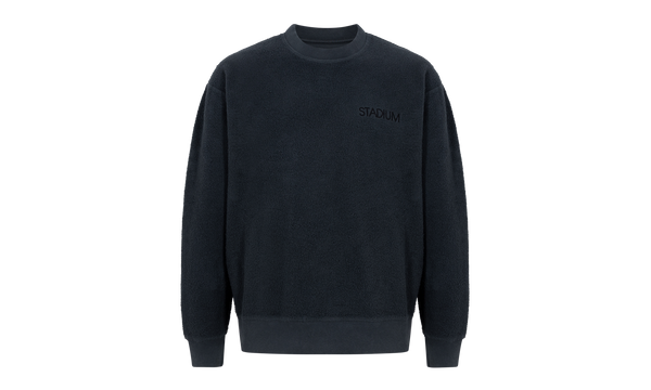 Deep Pile Eco Crewneck "Washed Black"