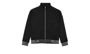 POLY TRICOT TRACK JACKET - BLACK 