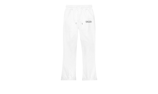 FLEECE FLARE SWEAT PANT "White"