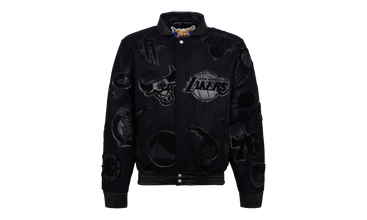 NBA COLLAGE WOOL & LEATHER JACKET Black/Black 