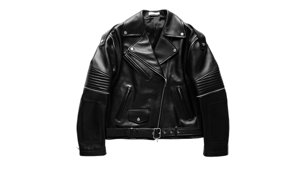 HELMUT LANG MULTI ZIPS BIKER LEATHER JACKET Jackets Black "Black"