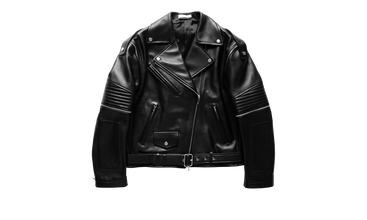 HELMUT LANG MULTI ZIPS BIKER LEATHER JACKET Jackets Black 