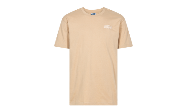 Tonal Stacked Embroidery Logo T-Shirt "Tonal Sand"