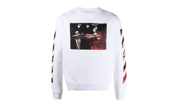 Caravaggio Slim Crewneck "White/Red'"