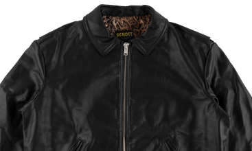 Schott Leopard Lined Leather Work Jacket 