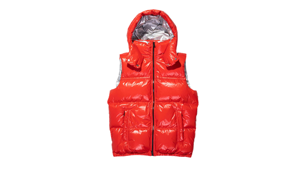 NYLON PUFFER VEST "Red"