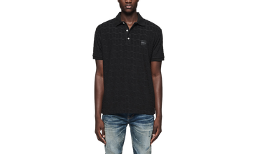 PB Monogram Short-sleeve Polo 'Black' 