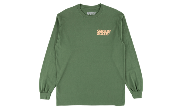 Classic Pocket Logo Longsleeve "Peach On Green"