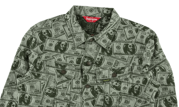 100 Dollar Bill Trucker Jacket 