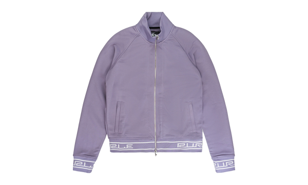 POLY TRICOT TRACK JACKET - LAVENDER GREY "Black"