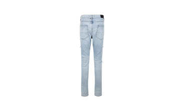 Blue Pajama Art Patch Skinny Jeans 