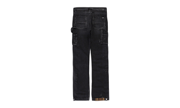 PLAID CARPENTER AGED CASUAL PANTS 