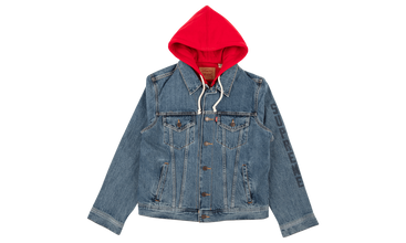 Fleece Hood Trucker Jacket 