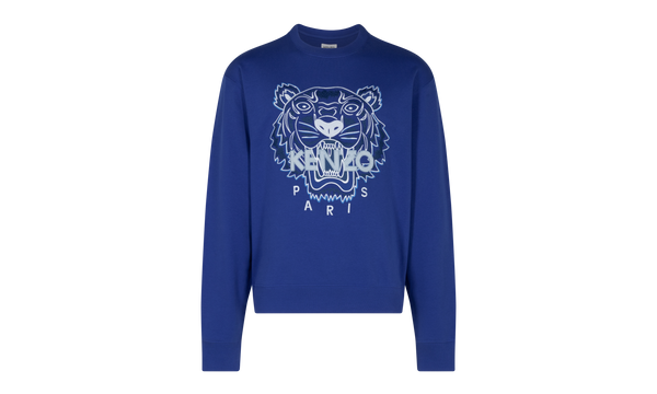 Tiger Print Classic Sweatshirt "Blue"