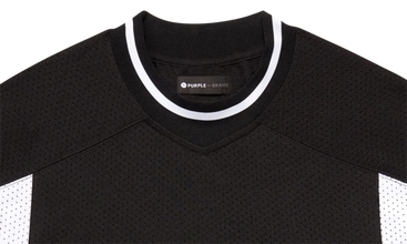 TEAM MESH COLOURBLOCK LS TOP BLACK BEAUTY 