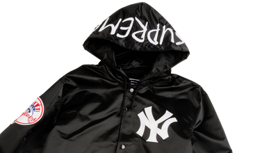 Yankees Satin Hooded Coaches Jacket