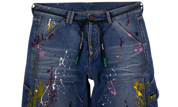 Painted Denim Pants