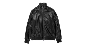 LEATHER TRACK JACKET 