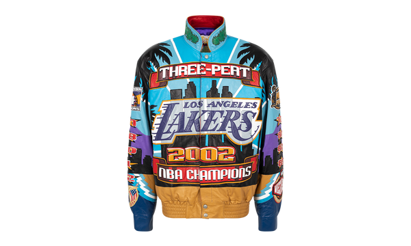 Lakers 2002 3Peat Leather Jacket