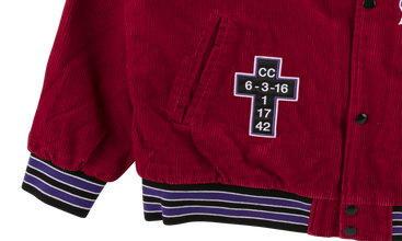 Old English Cordoury Varsity jacket 