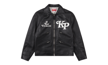 BY VERDY MOTORCYCLE LEATHER JACKET BLACK 