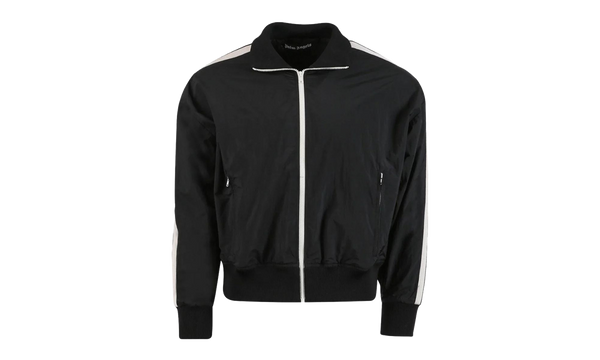 Curved Logo Track Jacket "Black/White"