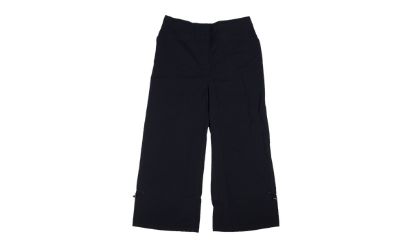 Nylon Ruffle Hem Athletic Track Pants "Blue"