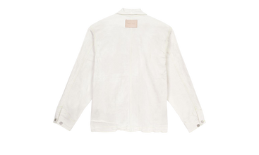 WHITE JACQUARD CHORE JACKET 