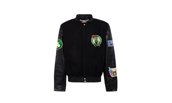 Boston Celtics Wool Leather Jacket "Black"