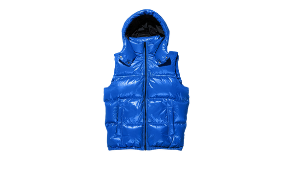 NYLON PUFFER VEST "Blue"