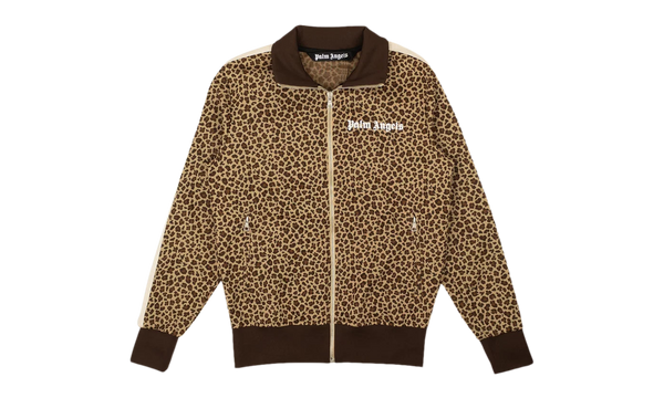 Leopard Jacquard Track Jacket "Beige/Off White"