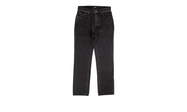 Cropped Straight Stack Jeans "Black"