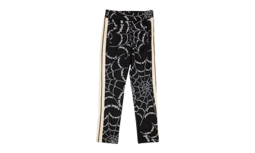 Black Spider Web Classic Track Pants 