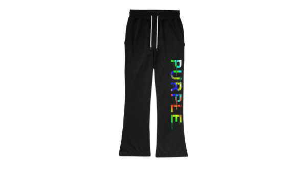 FLEECE FLARE SWEAT PANT "Black"