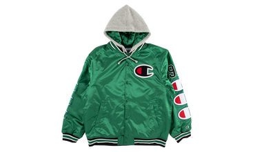 Champion Hooded Satin Varsity Jacket 