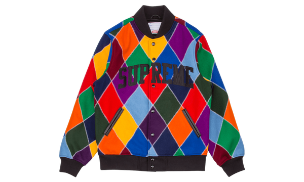 Harlequin Wool Varsity Jacket