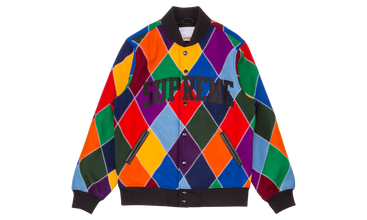 Harlequin Wool Varsity Jacket