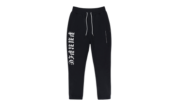 FRENCH TERRY SWEATPANT GOTHIC WORDMARK BLACK BEAUTY 