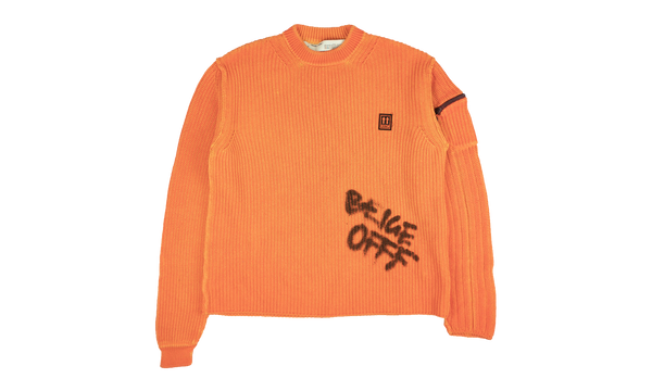 Ribbed Graffiti Sweater "Orange"