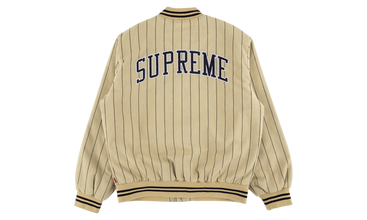 Pinstripe Varsity Jacket 