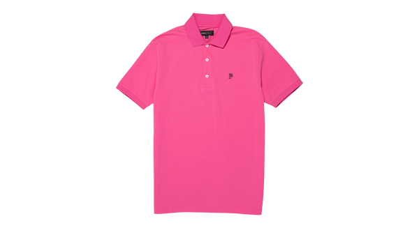 PIQUE KNIT POLO "Pink"